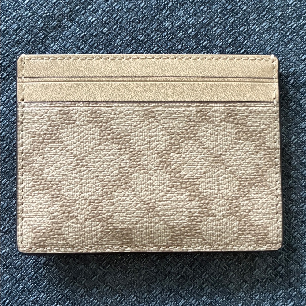 Kate Spade Flower Small Slim Card Holder- Beige - Picture 2 of 3